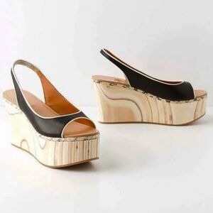 Anthropologie Leifsdottir Wedge Sandals 36 (6.5)